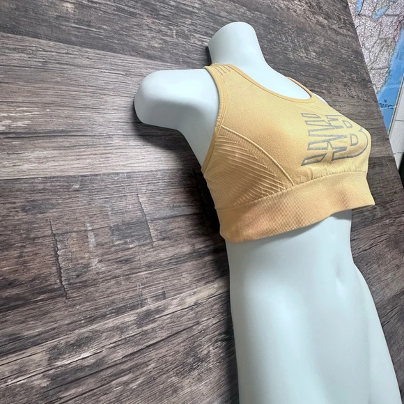 New Balance Orange Sports Bra with Racerback Design and Wide Supportive Band - Picture 3 of 5